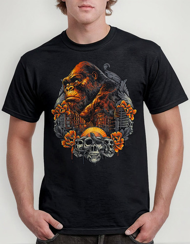 Camiseta 100% Algodão King Kong Filme Clássico Unissex