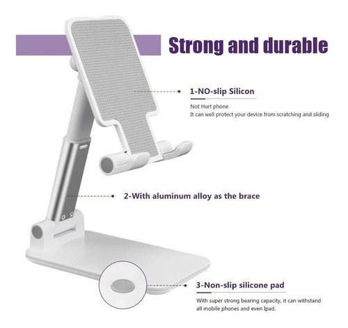 Suporte Para Telefone Móvel Suporte Para iPhone iPad Branco