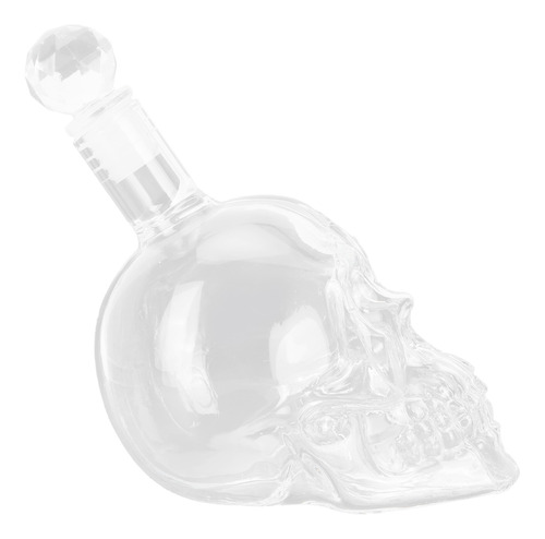 Botella De Vino Con Forma De Calavera De Whisky Transparente