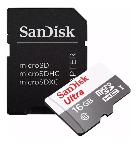 Memoria Micro Sd 16gb Sandisk Ultra 80mb/s Full Hd Original Blister Cerrado