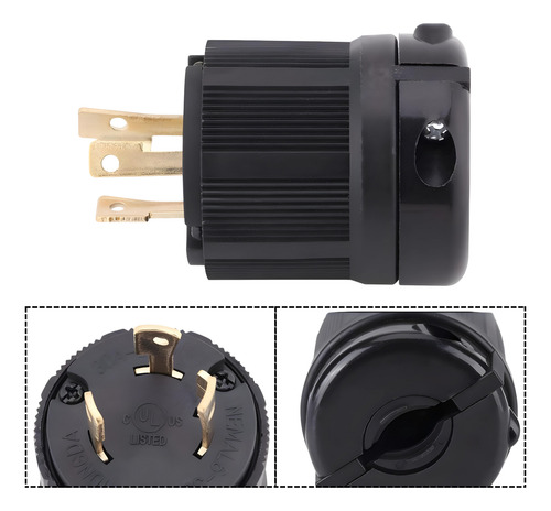 Clavija 3 Polos Para Planta D Luz Clavija Tipo Nema Uso Rudo