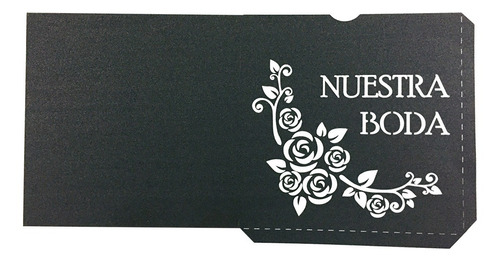 75 Sobres Para Invitación Boda Corte Láser 13.5x13.5cm B23