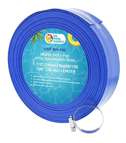 Manguera De Pvc Para Lavado De Piscina 30m Alta Resistencia