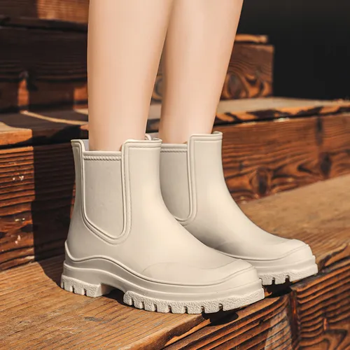 Botas De Mujer Casual Impermeables Lluvia Antideslizante