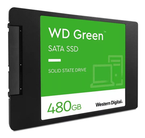 Imagem 3 de 3 de Hd Ssd Wd Green 480gb Sata Até 545mb/s Wds480g3g0a
