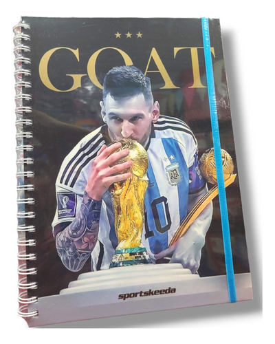 Cuadernos A4  Argentina Campeones Del Mundo Tapa Dura Futbol