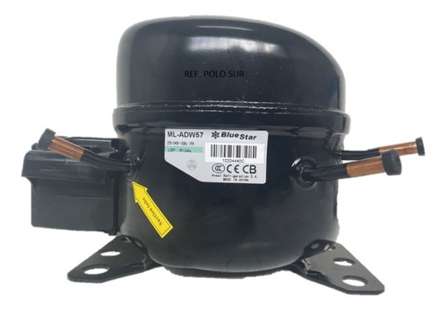 Motor Compresor De Heladera Bluestar 1/5 Hp R134a 135w