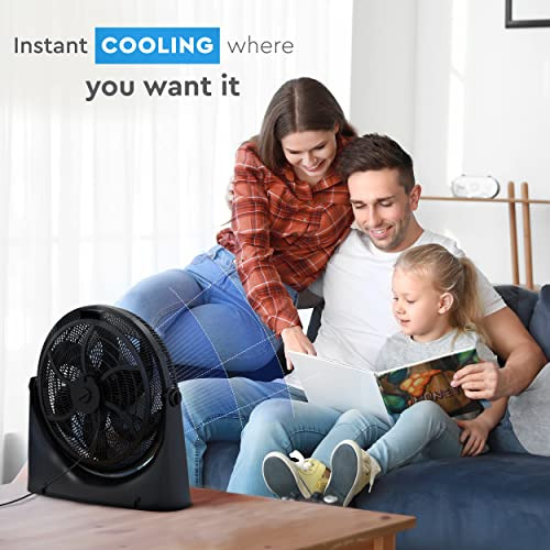 Ventilador De Suelo Comfort Zone Powrcurve De Montaje En Par