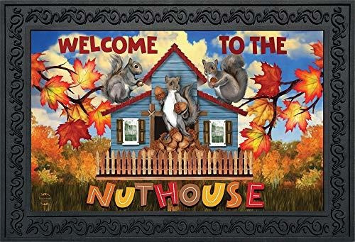 Felpudo De Otoño Briarwood Lane Nuthouse Welcome Autumn Inte