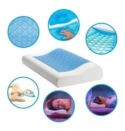 Almohada Gel Cool Ortopédica Indeformable Gel Refrescante