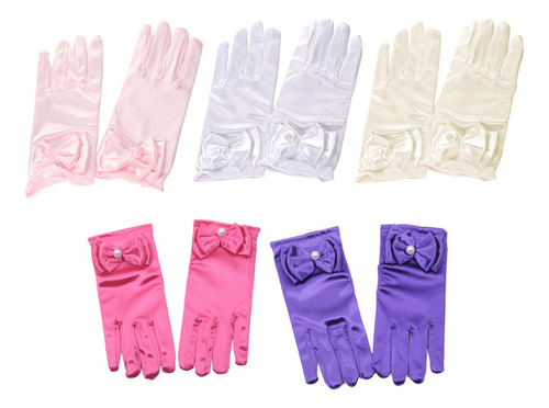 5 Pares De Guantes De Vestir For Novia, A Mano, For Bodas,