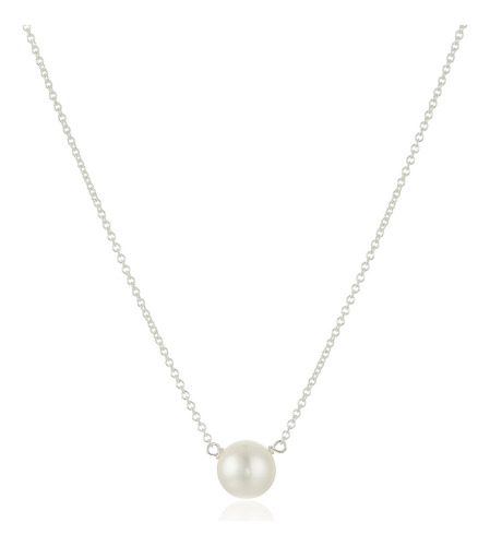 Dogeared Dama Gran Collar De Perlas Blanco, 18 