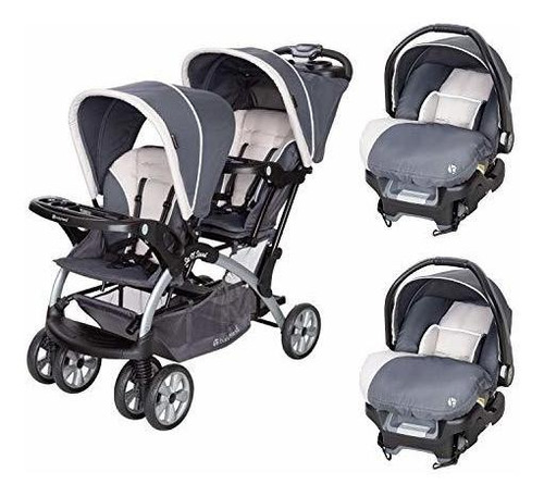 Baby Trend Sit N Stand Easy Fold Cochecito Doble Para Bebes