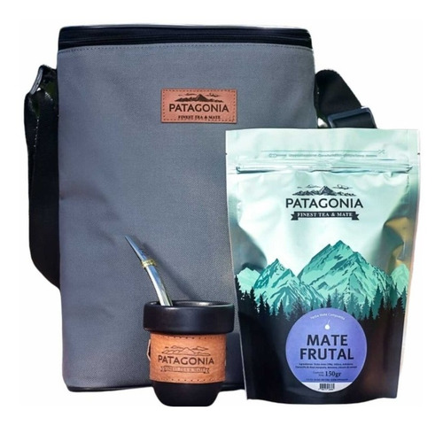 Imagen 3 de 3 de Set Matero Patagonia Completo + Mate + Bombilla + Yerbas