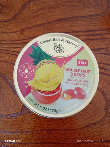 Caramelos Cavendish & Harvey Double Fuit Drops 175g 2 En 1