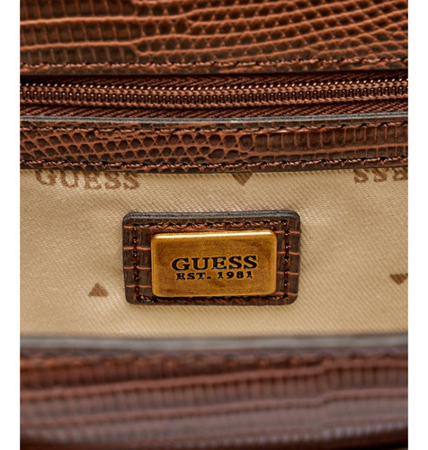 Bolsa Satchel Guess Café Nueva Y Original