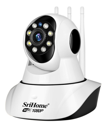 Cámara Ip Wifi 2mp Fhd 1080p Srihome Sp029 Luz Led