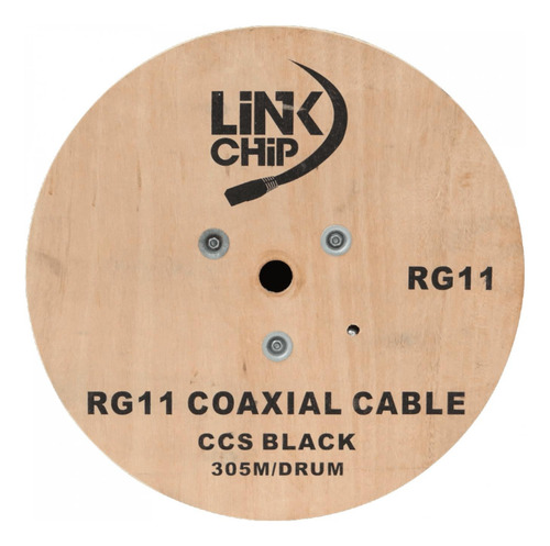 Cable Coaxial Negro De 305 Metros Rg11 Para Uso Clickbox