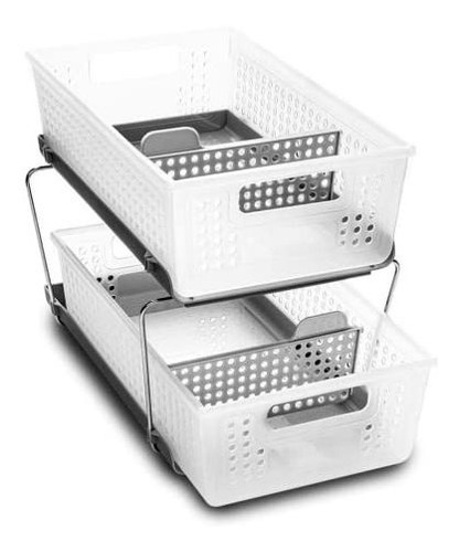 Madesmart 2-tier Organizer, Multi-purpose Slide-out S8fk D