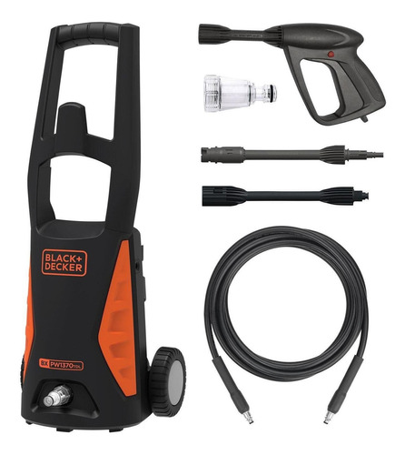 Hidrolavadora 1300w 1595 Psi Black & Decker Poderosa, Ruedas