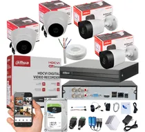 Comprar Cámaras De Seguridad Kit Cctv 1080p Dahua Dvr 4ch + 4cámaras