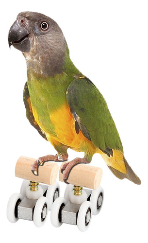 2 Mascota Pájaro Masticar Juguetes Loro Prop Mesa 2,1x4,2