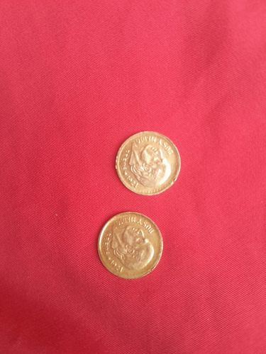 Moneda Doble Cara Miguel Hidalgo , Dos Imedio Pesos De 1921 