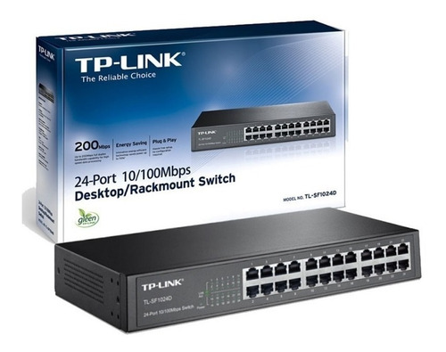 Tp-link Switch 24 Puertos 10/100 Escritorio/rack Tl-sf1024d