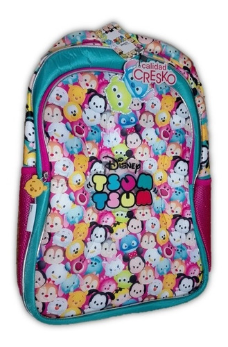 Mochila Modelo Sport Disney Tsum 2 Comp Cresco 44 Cm