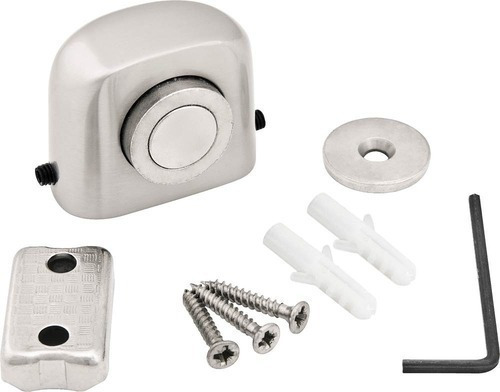Imagem 4 de 6 de Kit Fixador De Porta Magnético Alumínio Fp500 Vonder Trava