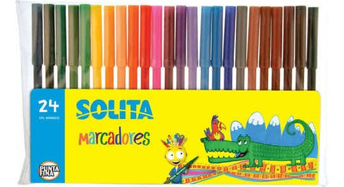 Marcadores Punta Finas 24 Colores  Solita (cati)