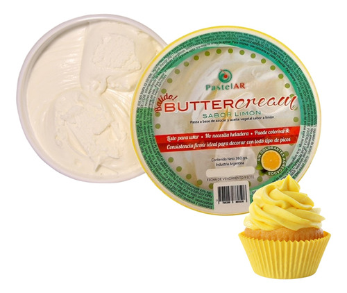 Buttercream Relleno Limon Torta Cobertura 360g Reposteria