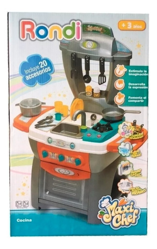 Imagen 8 de 9 de Cocina Maxi Chef Rondi Horno Agua Sonidos Y Luz