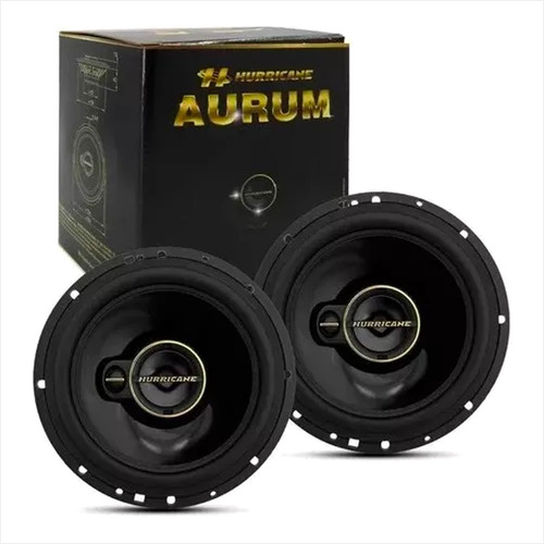 Kit Par Alto Falante Hurricane Triaxial Aurum 6 Pol 120w Rms