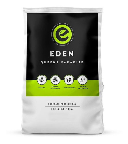 Sustrato Profesional Eden 25 Litros Tierra Fértil Cultivo