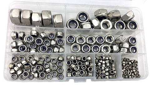 Kit Hvazi 205pcs Métricas M2.5 M3 M4 M5 M6 M8 M10 M12 Acero