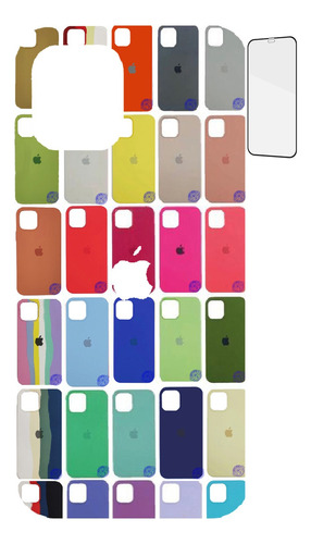 Silicon Case Para iPhone 12  12 Pro 12 Mini 12 Pro Max + Vid