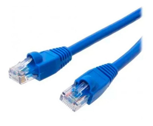 Cabo Rede Cat6 Utp Rj45 Az 01mt. Montado C/conector Blindado