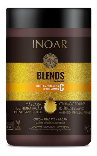 Inoar Máscara Hidratante Coleção Blends 1000g