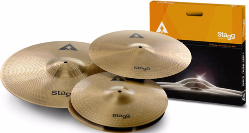 El kit de platillos con batería Stagg Ask mide 14/16/20