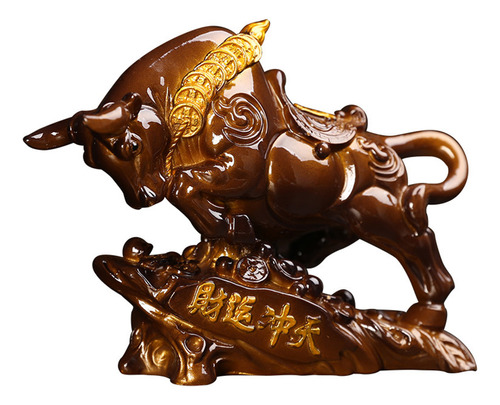 Figura Decorativa De Feng Shui Con Forma De Vaca Que Cambia