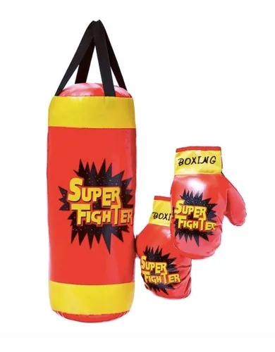 Set De Box Guantes Y Costal Juguete Ni os Entretenimiento Cuotas