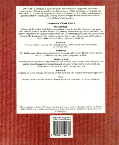 East West 3. Student Book - Graves, Kathleen
