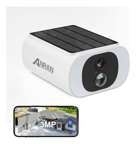 Solar Cámara Seguridad Con Panel Solar Integrado 3mp Audio