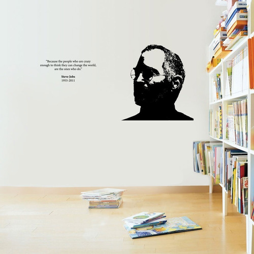  Vinilo Decorativo - Steve Jobs  1955 - 2011  119x59 Cm