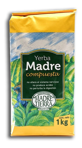 Imagen 1 de 4 de Yerba Madre Compuesta 1 Kg - Yerba Mate Madre Tierra