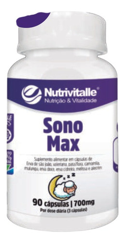 Sueño Max 90 Caps Tranquilizante Mejora Del Sueño Natural