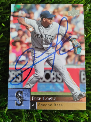 2009 Upper Deck José López #341 Autografiada 