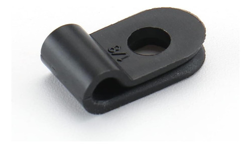Abrazadera Para Cable Tipo R De 1/8 Pulgadas, Color Negro, P