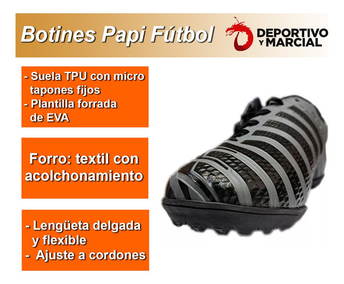 Botines Penalty Papi Futbol Society Adulto Cesped Sinte En3x